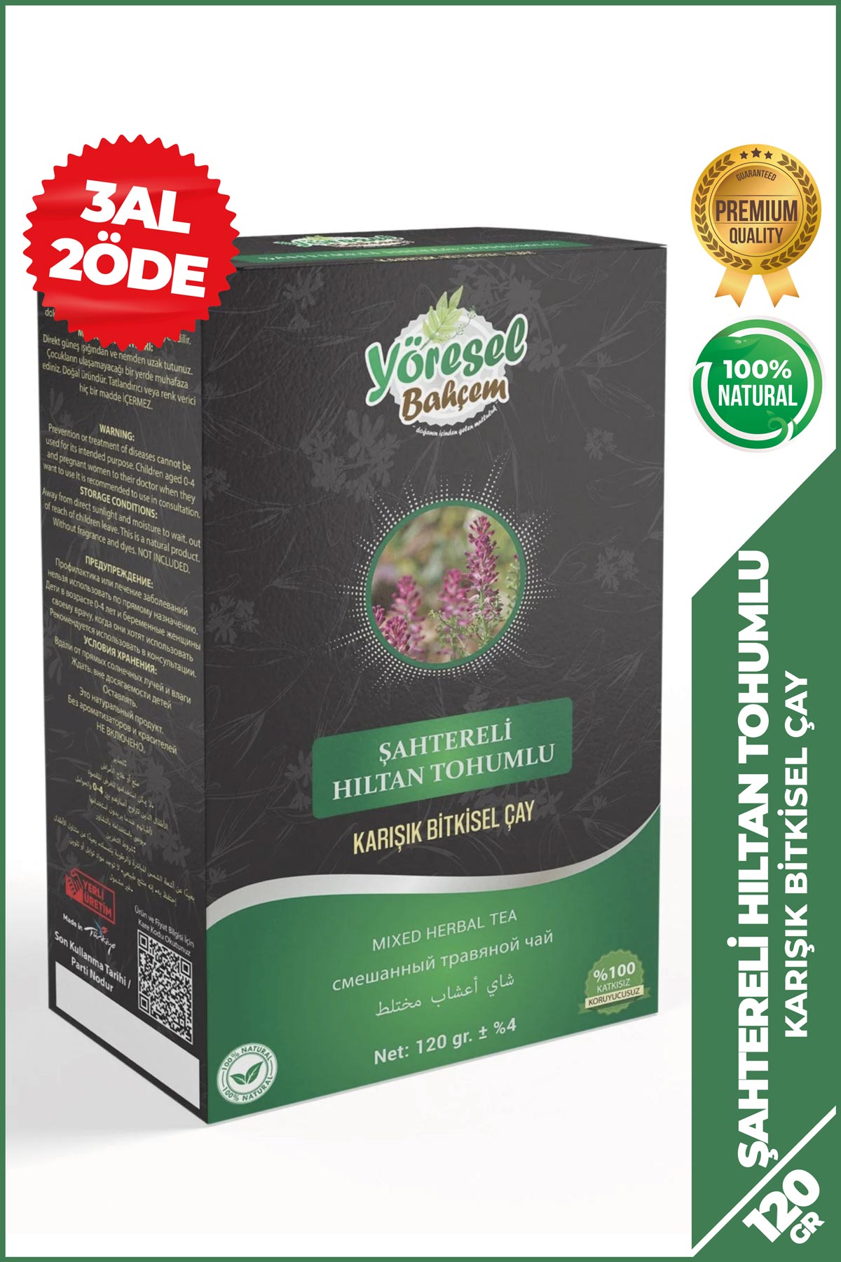 Şahtereli Hıltan Tohumlu Karışık Bitki Çayı 120 GR
