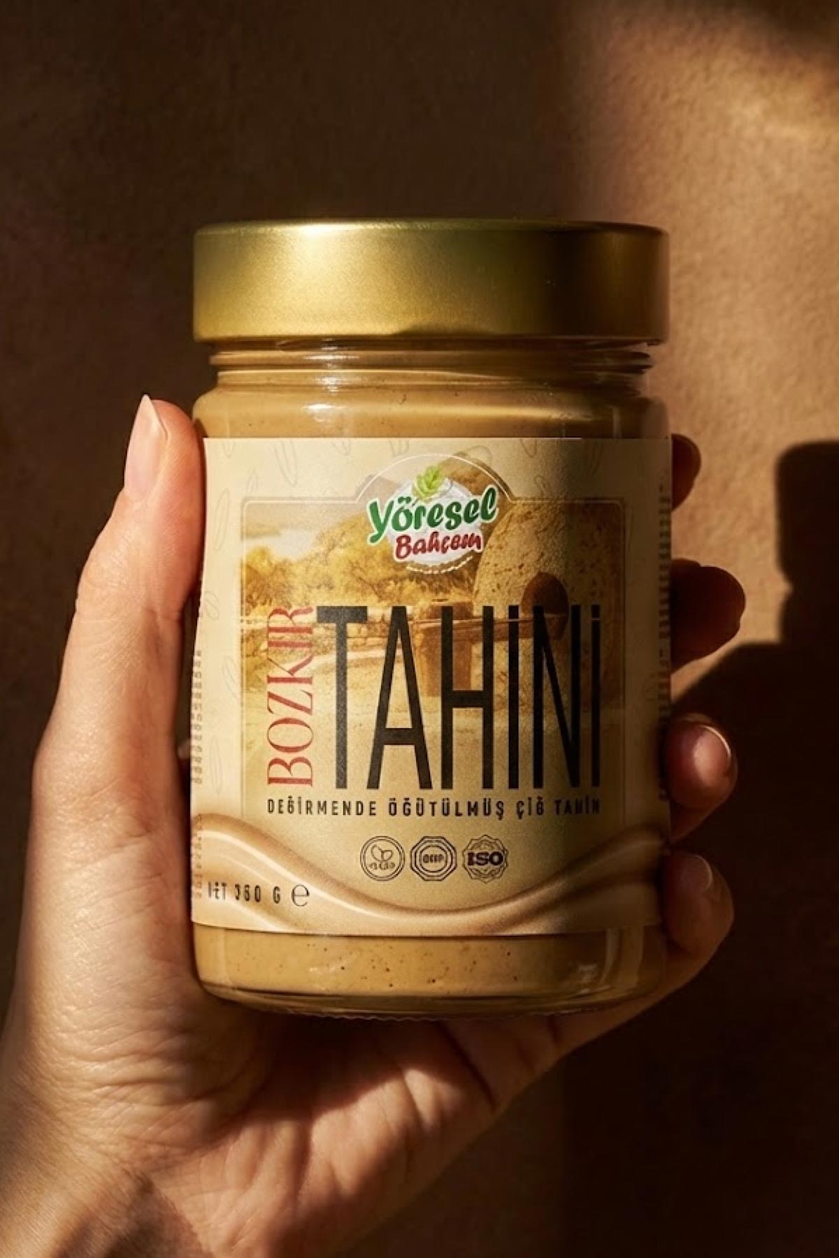 Çiğ Bozkır Tahini 350g - Değirmende Öğütülmüş - Yöresel Bahçem