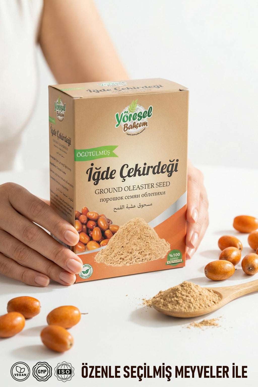 İğde Çekirdeği Tozu 100g – Eklem ve Kemik Sağlığı İçin - Yöresel Bahçem