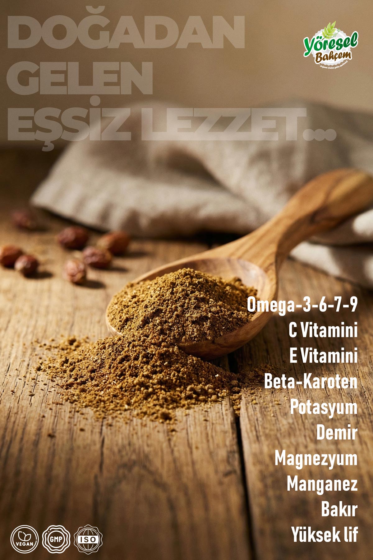 İğde Çekirdeği Tozu 100g – Eklem ve Kemik Sağlığı İçin - Yöresel Bahçem