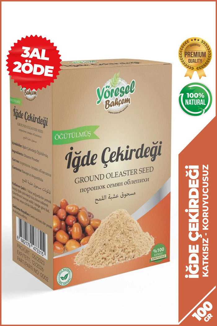 İğde Çekirdeği Tozu 100g – Eklem ve Kemik Sağlığı İçin - Yöresel Bahçem